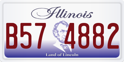 IL license plate B574882
