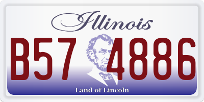 IL license plate B574886