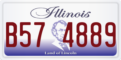 IL license plate B574889