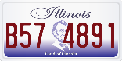IL license plate B574891