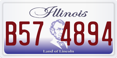 IL license plate B574894