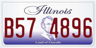 IL license plate B574896