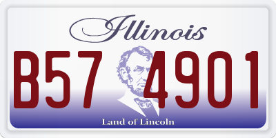IL license plate B574901