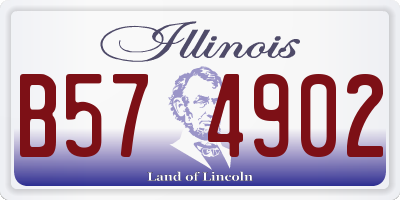 IL license plate B574902