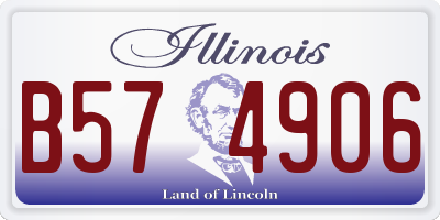 IL license plate B574906