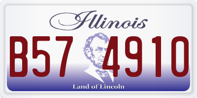 IL license plate B574910