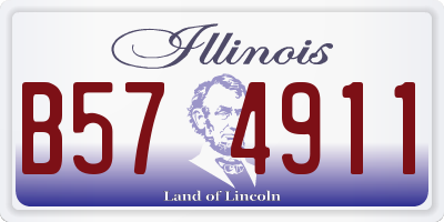 IL license plate B574911