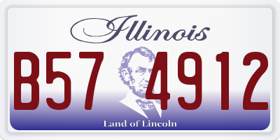 IL license plate B574912