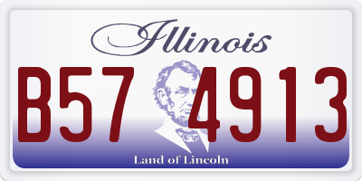IL license plate B574913