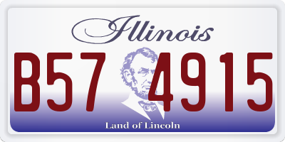 IL license plate B574915