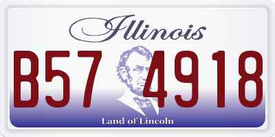 IL license plate B574918