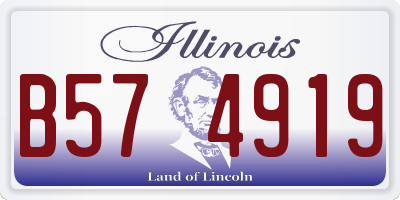 IL license plate B574919