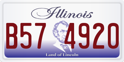 IL license plate B574920