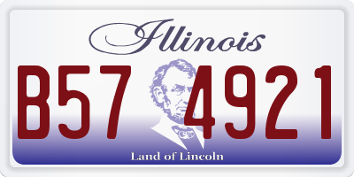 IL license plate B574921