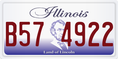 IL license plate B574922