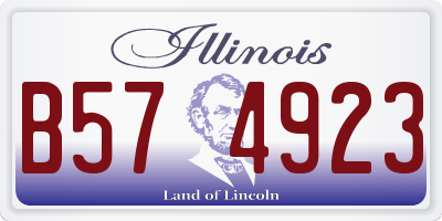 IL license plate B574923