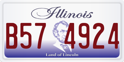 IL license plate B574924