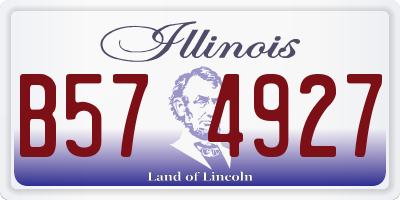 IL license plate B574927