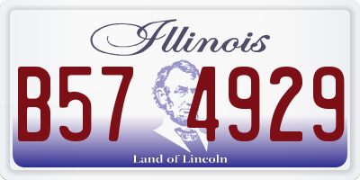 IL license plate B574929