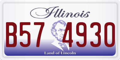 IL license plate B574930