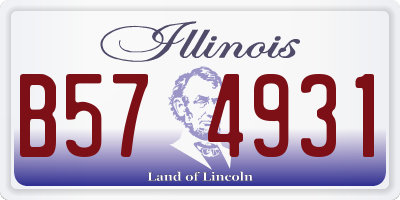 IL license plate B574931