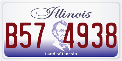 IL license plate B574938
