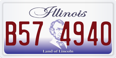 IL license plate B574940
