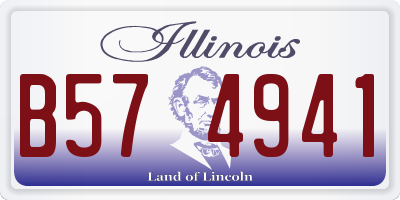 IL license plate B574941