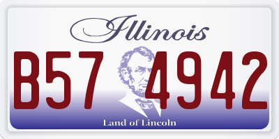 IL license plate B574942