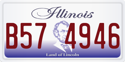 IL license plate B574946