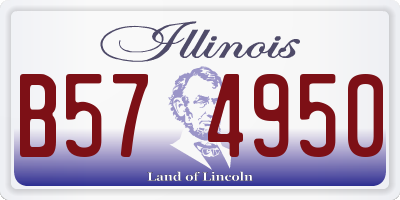 IL license plate B574950
