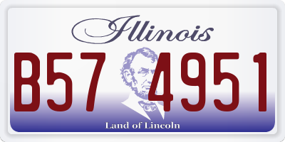 IL license plate B574951