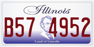 IL license plate B574952
