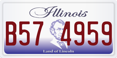 IL license plate B574959