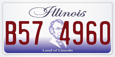 IL license plate B574960