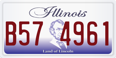 IL license plate B574961