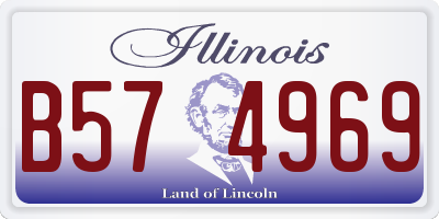 IL license plate B574969