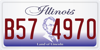 IL license plate B574970