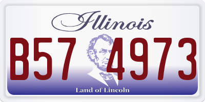 IL license plate B574973