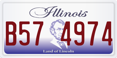 IL license plate B574974