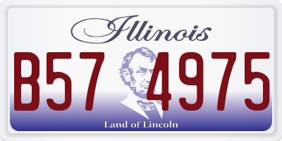 IL license plate B574975