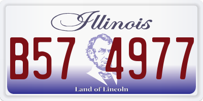 IL license plate B574977
