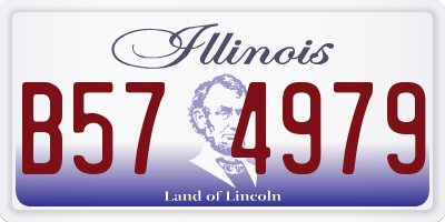 IL license plate B574979