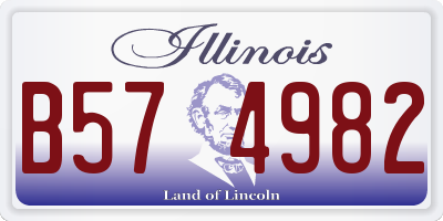 IL license plate B574982