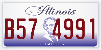 IL license plate B574991