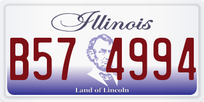 IL license plate B574994
