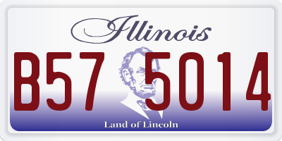 IL license plate B575014