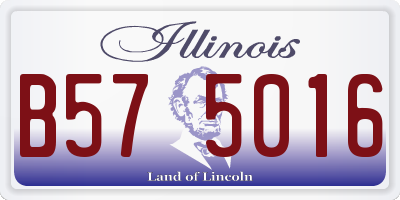 IL license plate B575016