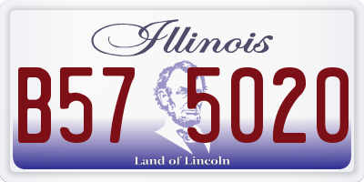 IL license plate B575020