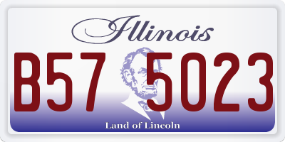 IL license plate B575023